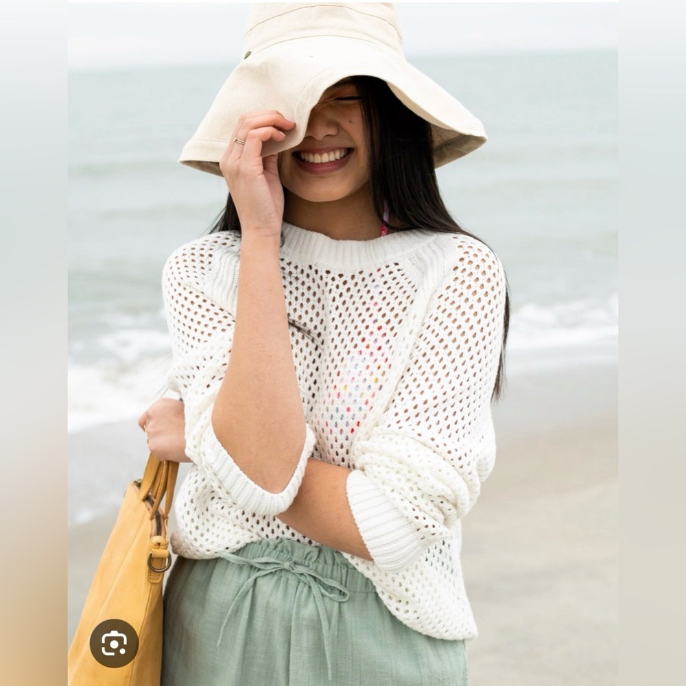 ABLE Cotton Mesh Sweater